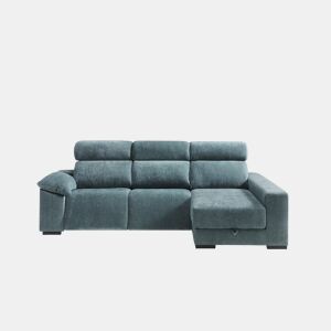 Chaise longue direita com relax elétrico ALL cor azul
