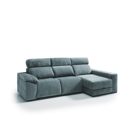 Chaise longue direita com relax elétrico ALL cor azul