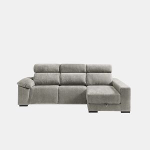 Chaise longue direita com relax elétrico ALL cor bege