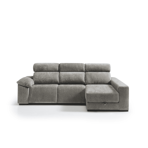 Chaise longue direita com relax elétrico ALL cor vison