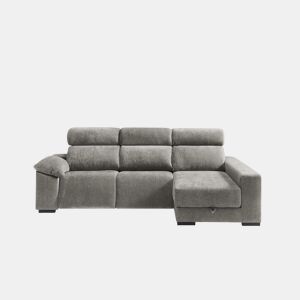 Chaise longue direita com relax elétrico ALL cor vison