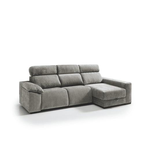 Chaise longue direita com relax elétrico ALL cor vison