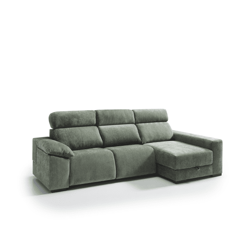 Chaise longue direita com relax elétrico ALL cor verde