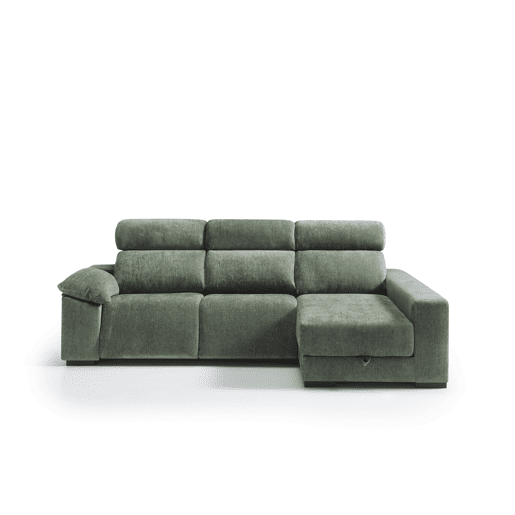 Chaise longue direita com relax elétrico ALL cor verde