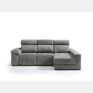 Chaise longue direita com relax elétrico ALL cor cinza claro