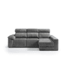 Chaise longue direita com relax elétrico ALL cor cinza escuro