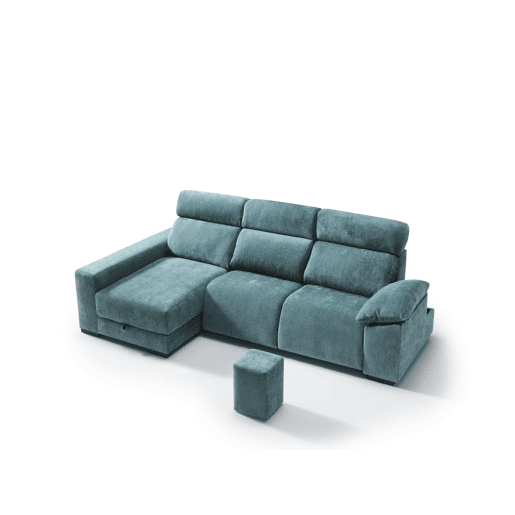 Chaise longue esquerda com relax elétrico ALL cor azul Chaise longue esquerda com relax elétrico ALL cor azul