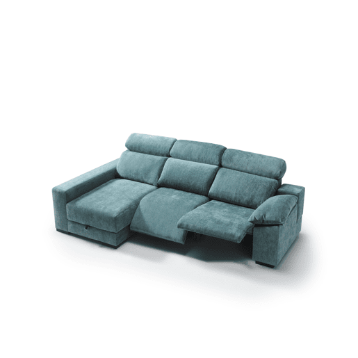 Chaise longue esquerda com relax elétrico ALL cor azul Chaise longue esquerda com relax elétrico ALL cor azul