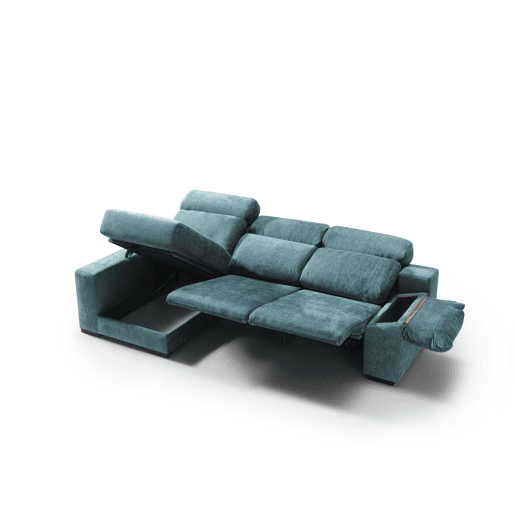 Chaise longue esquerda com relax elétrico ALL cor azul Chaise longue esquerda com relax elétrico ALL cor azul