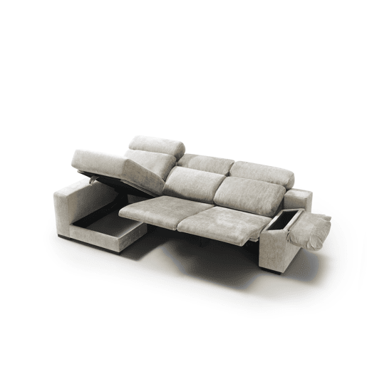 Chaise longue esquerda com relax elétrico ALL cor branco Chaise longue esquerda com relax elétrico ALL cor branco