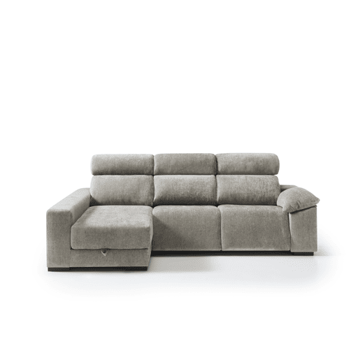 Chaise longue esquerda com relax elétrico ALL cor bege