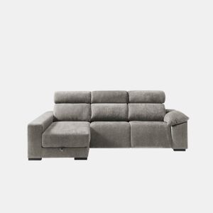 Chaise longue esquerda com relax elétrico ALL cor vison