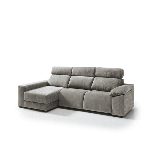 Chaise longue esquerda com relax elétrico ALL cor vison Chaise longue esquerda com relax elétrico ALL cor vison