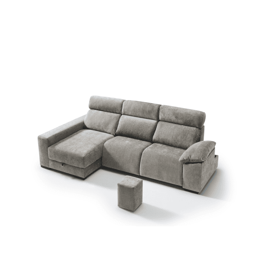Chaise longue esquerda com relax elétrico ALL cor vison Chaise longue esquerda com relax elétrico ALL cor vison