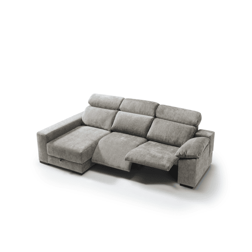 Chaise longue esquerda com relax elétrico ALL cor vison Chaise longue esquerda com relax elétrico ALL cor vison
