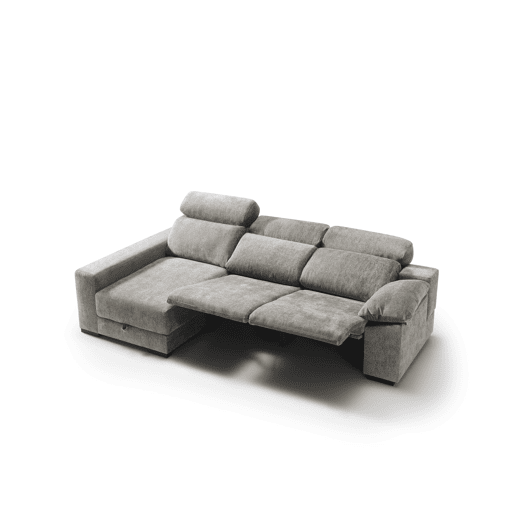 Chaise longue esquerda com relax elétrico ALL cor vison Chaise longue esquerda com relax elétrico ALL cor vison