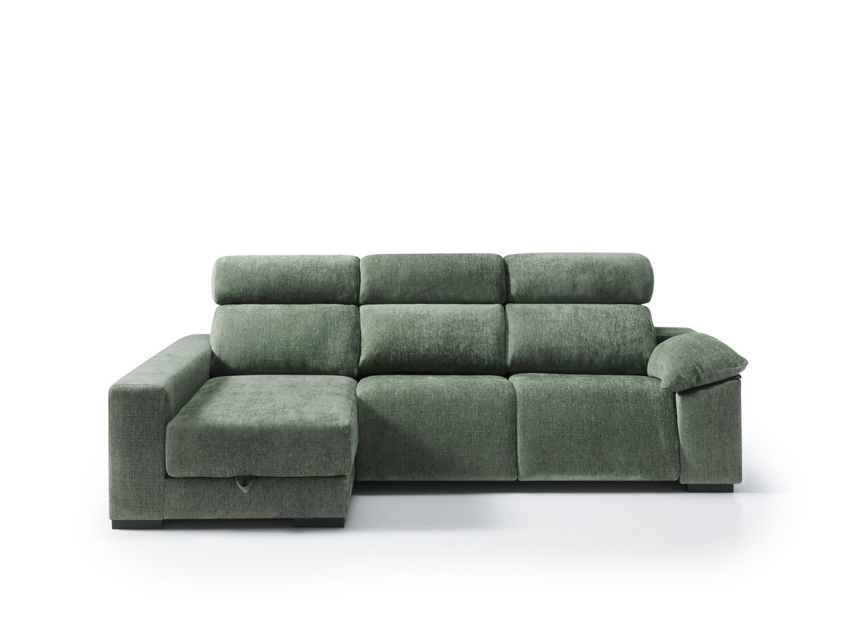Chaise longue izquierda relax eléctrica all color verde