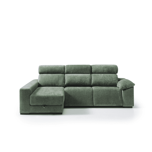 Chaise longue esquerda com relax elétrico ALL cor verde