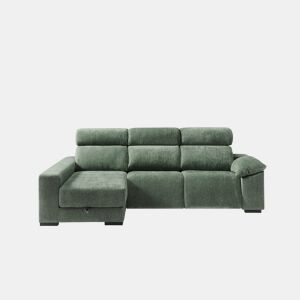 Chaise longue esquerda com relax elétrico ALL cor verde