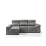 Chaise longue esquerda com relax elétrico ALL cor cinza claro