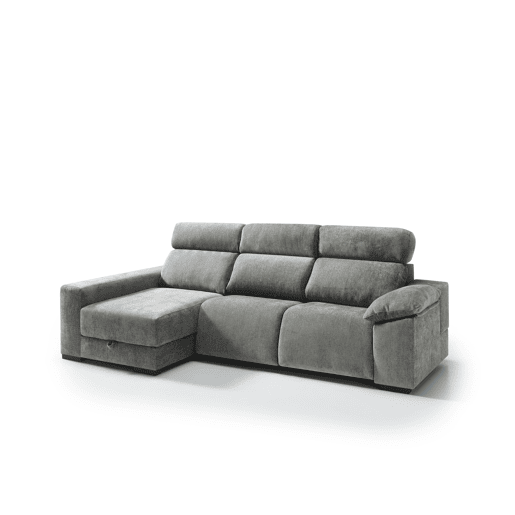 Chaise longue esquerda com relax elétrico ALL cor cinza claro Chaise longue esquerda com relax elétrico ALL cor cinza claro