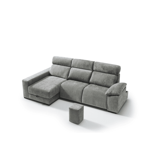Chaise longue esquerda com relax elétrico ALL cor cinza claro Chaise longue esquerda com relax elétrico ALL cor cinza claro