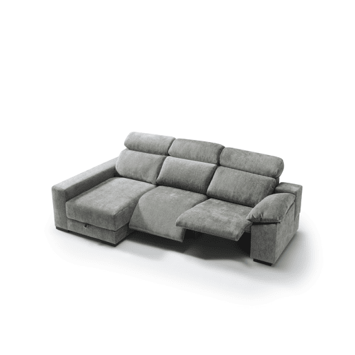 Chaise longue esquerda com relax elétrico ALL cor cinza claro Chaise longue esquerda com relax elétrico ALL cor cinza claro