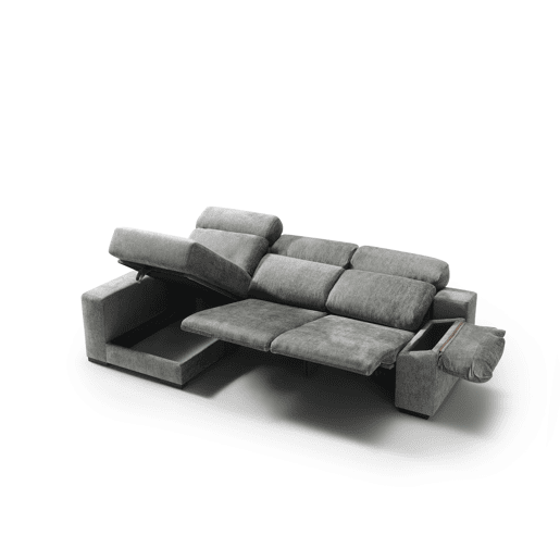 Chaise longue esquerda com relax elétrico ALL cor cinza claro Chaise longue esquerda com relax elétrico ALL cor cinza claro