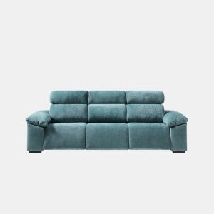 Sofá 4 lugares e 3 assentos relax elétricos ALL cor azul
