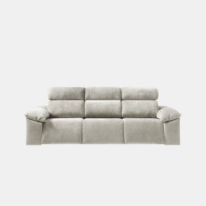 Sofá 4 lugares e 3 assentos relax elétricos ALL cor branco