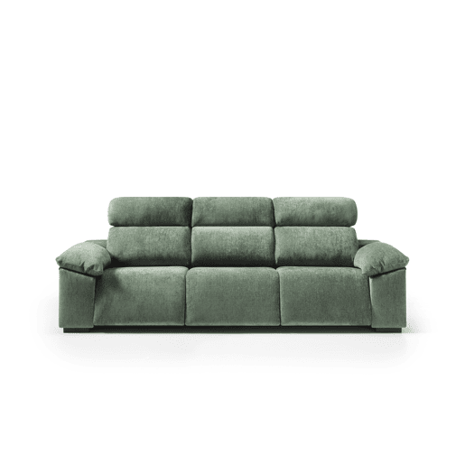 Sofá 4 lugares e 3 assentos relax elétricos ALL cor verde