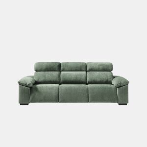 Sofá 4 lugares e 3 assentos relax elétricos ALL cor verde