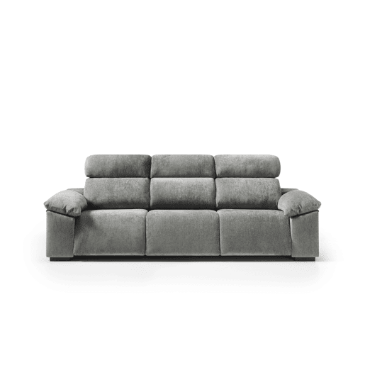 Sofá 4 lugares e 3 assentos relax elétricos ALL cinza claro