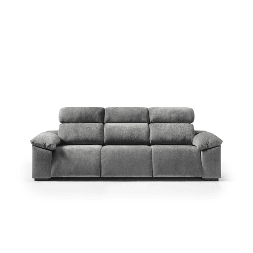 Sofá 4 lugares e 3 assentos relax elétricos ALL cinza escuro