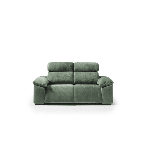 Sofá 3 lugares e 2 assentos relax elétricos ALL cor verde