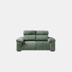 Sofá 3 lugares e 2 assentos relax elétricos ALL cor verde