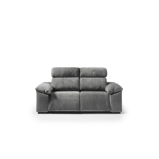 Sofá 3 lugares e 2 assentos relax elétricos ALL cor cinza escuro