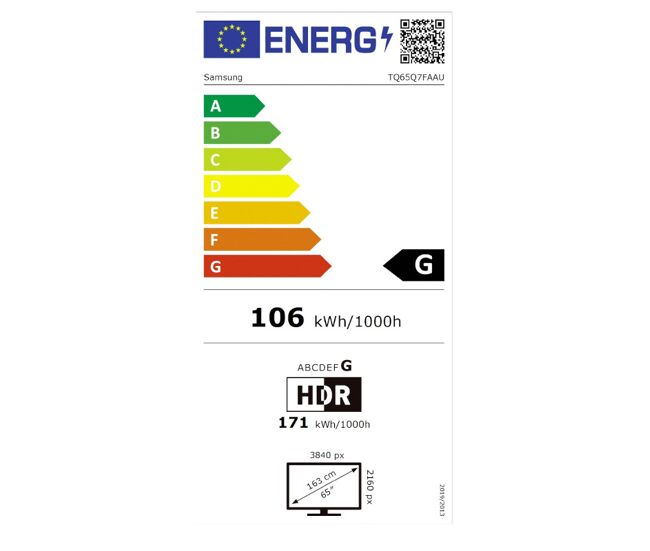 Tv 65 pulgadas samsung qe65q7faauxxh 4k smart tv