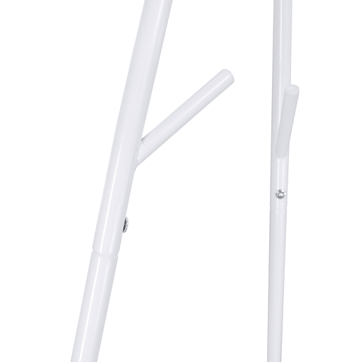 Cabide de pé KABIL em metal 168x73x60cm branco com 6 ganchos