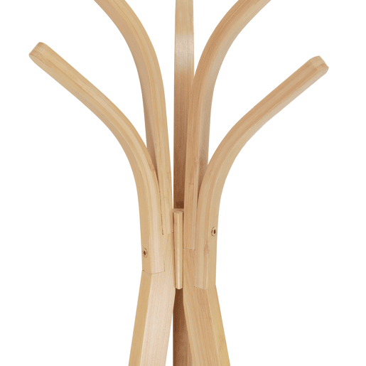 Cabide de pé DUMAN em bambu 170x52x45cm com 6 ganchos Cabide de pé DUMAN em bambu 170x52x45cm com 6 ganchos