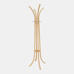 Cabide de pé HARAN em bambu 172x40x40cm com 8 ganchos