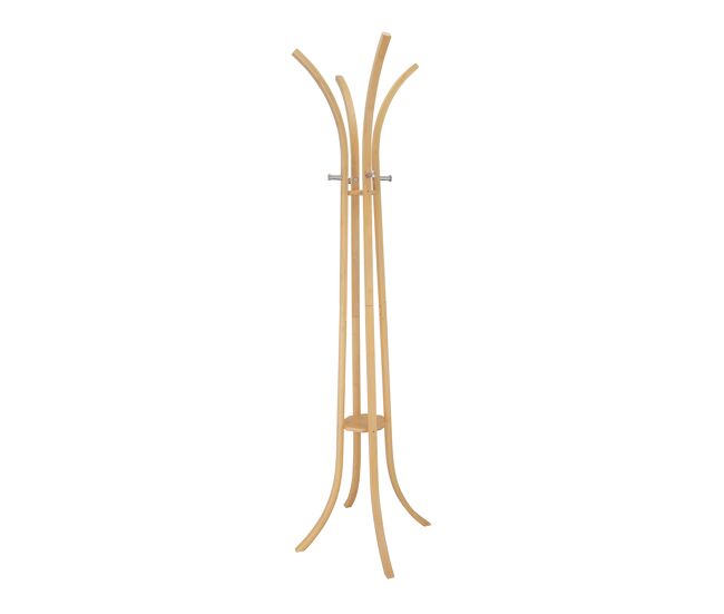 Perchero de pie haran bamboo 172x40x40cm 8 ganchos - conforama