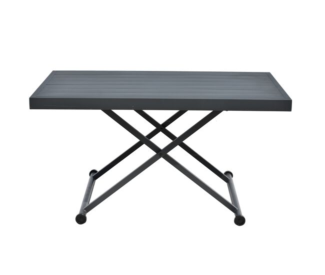 Mesa elevable de jardín CAMBRE en color antracita