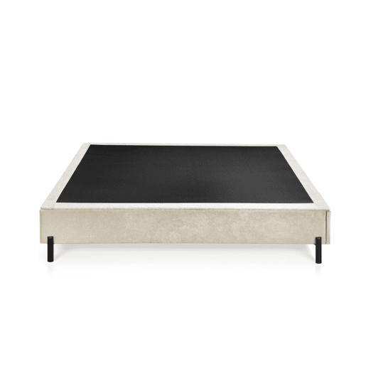 Sommier estofado com pés em L 140x190cm cru VIENA HILDING