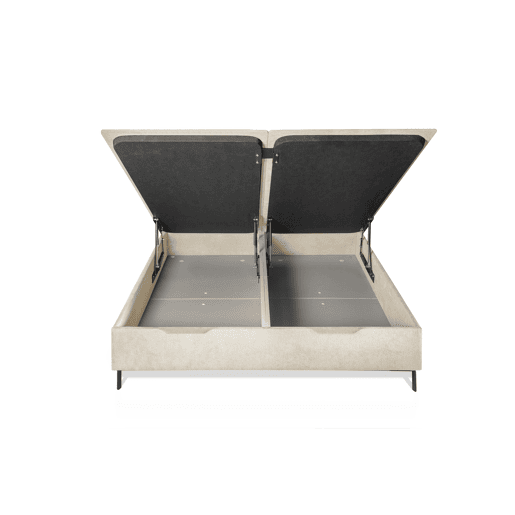 Sommier estofado com pés em L 140x190cm cru VIENA HILDING