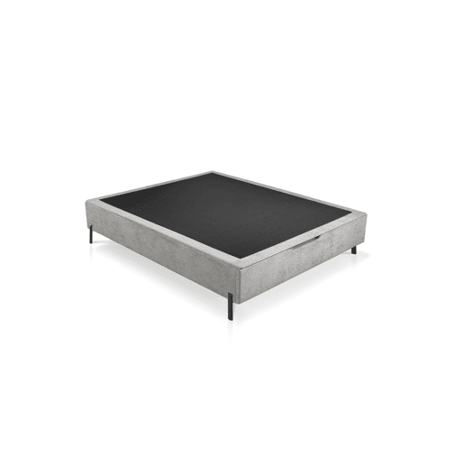 Sommier estofado com pés em L 150x200cm cinza VIENA HILDING