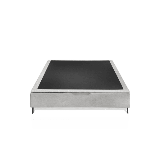 Sommier estofado com pés em L 180x200cm cinza VIENA HILDING