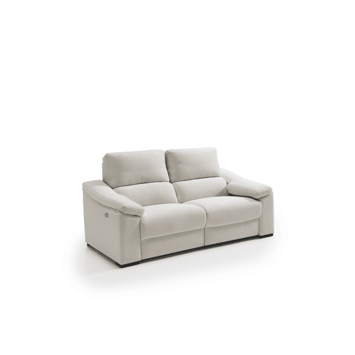 Sofá 3 lugares relax elétrico LIVIA cor bege