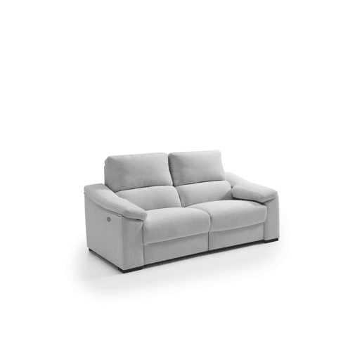 Sofá 3 lugares relax elétrico LIVIA cor cinza