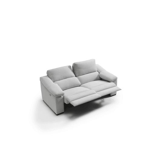 Sofá 3 lugares relax elétrico LIVIA cor cinza